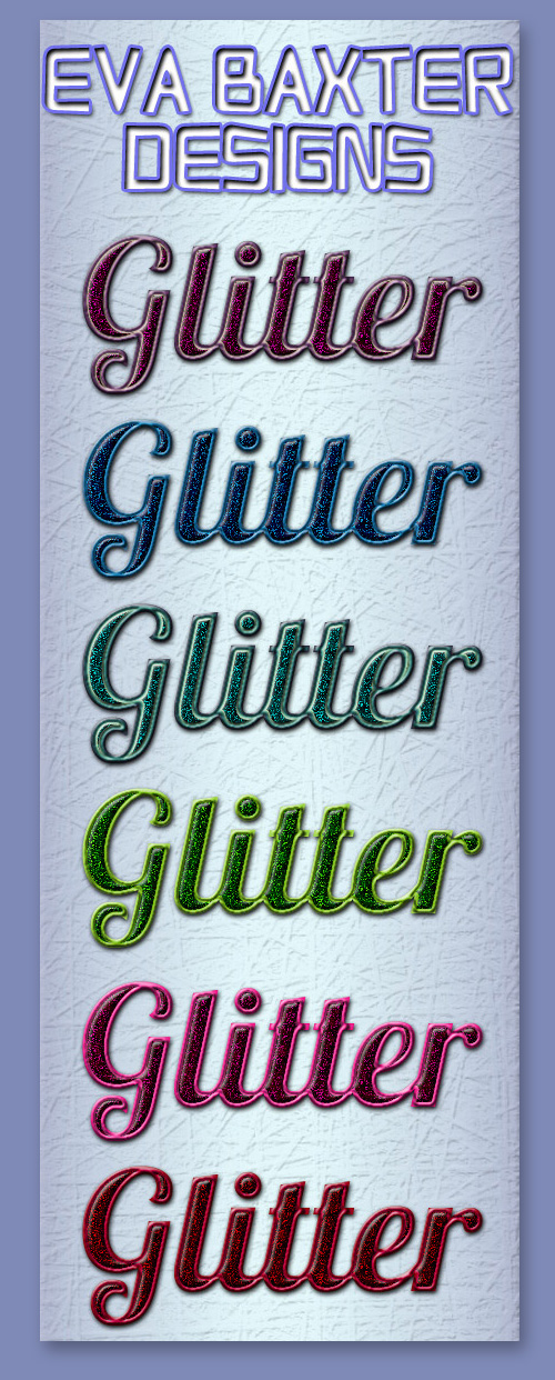 Glitter Photoshop Styles