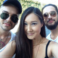 Фанатка встретила Билла и Тома в ЛА (Лос-Анджелес, 13.09.2014)