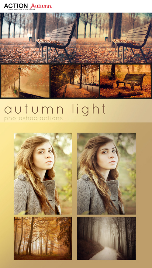 Photoshop Actions - Autumn & Autumn Light