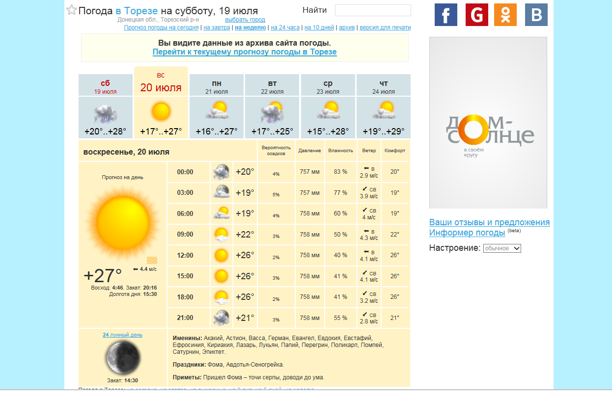 archive weather 2007