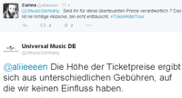 Твиттер Universal Music Германия