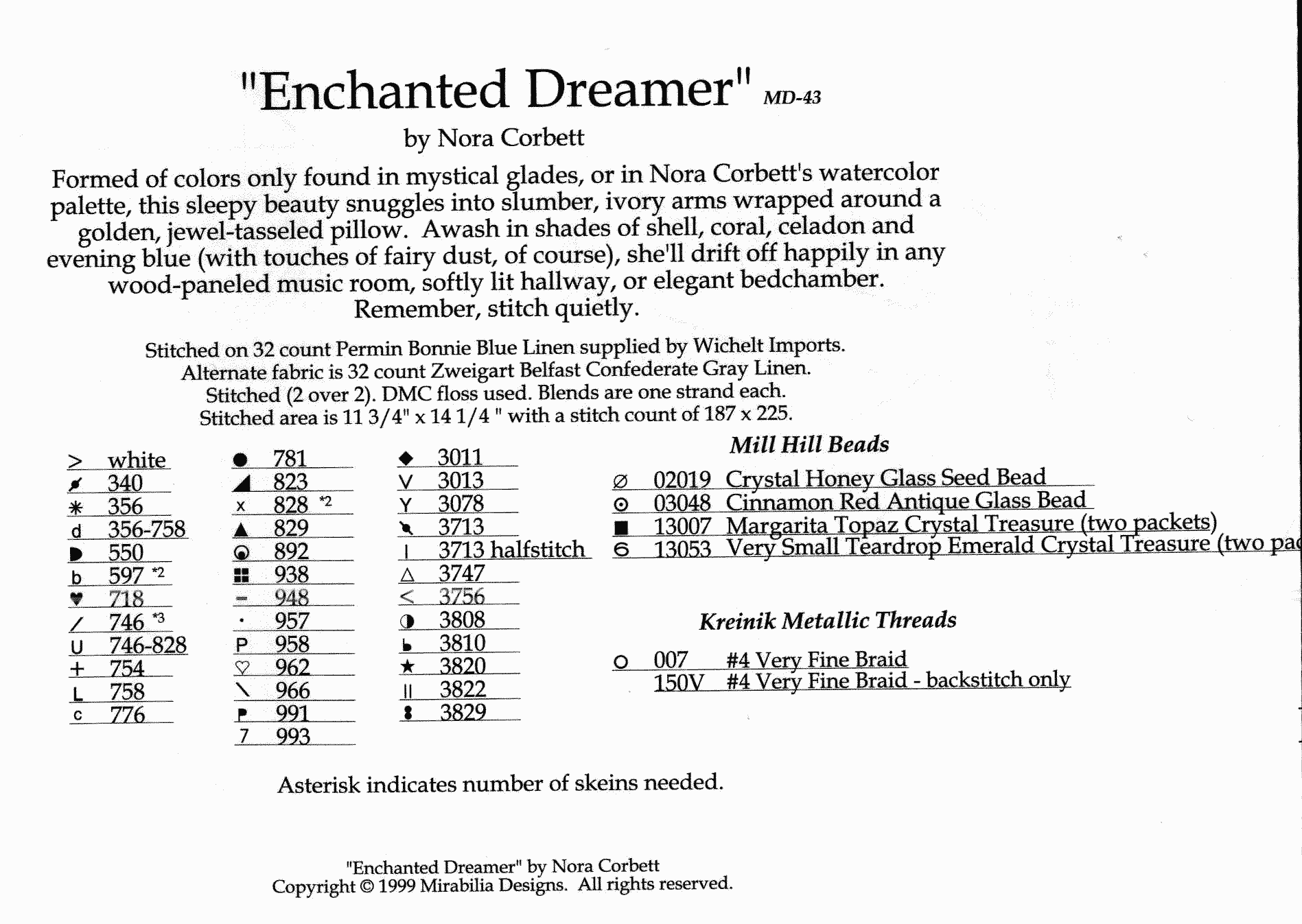MD043 Enchanted dreamer key