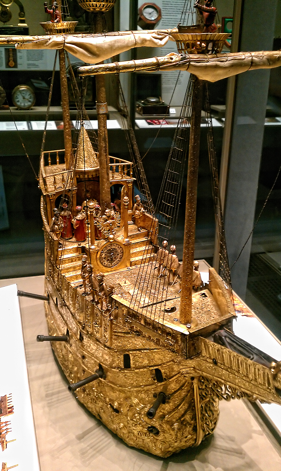 Machine in the Form of a Medieval Galleon, Intended to Announce Banquets at Court %28~1585%29 - British Museum