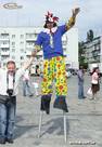 Клоун-ходулист в Киеве