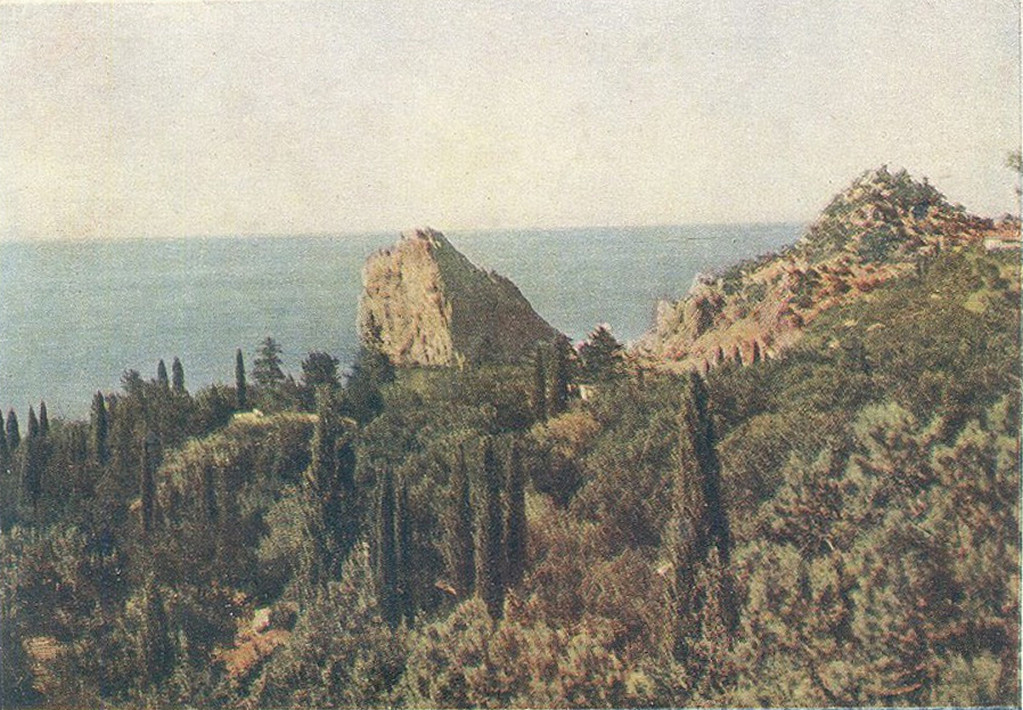 Вид на скалу Дива. Фото Т.Бакмана. 1955 г.