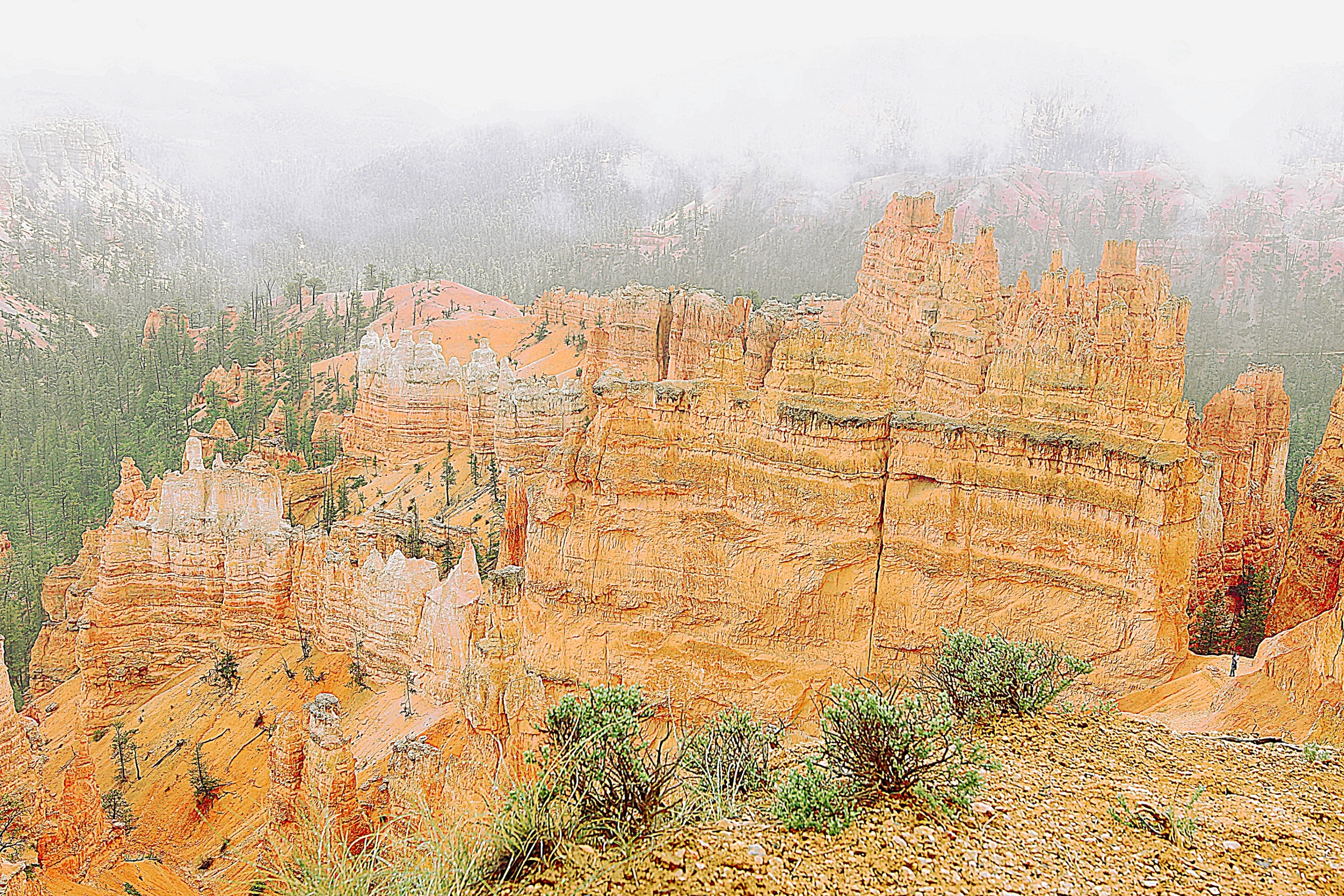 Скалы в Национальном парке Брайс Каньон. Фото Морошкина В.В.