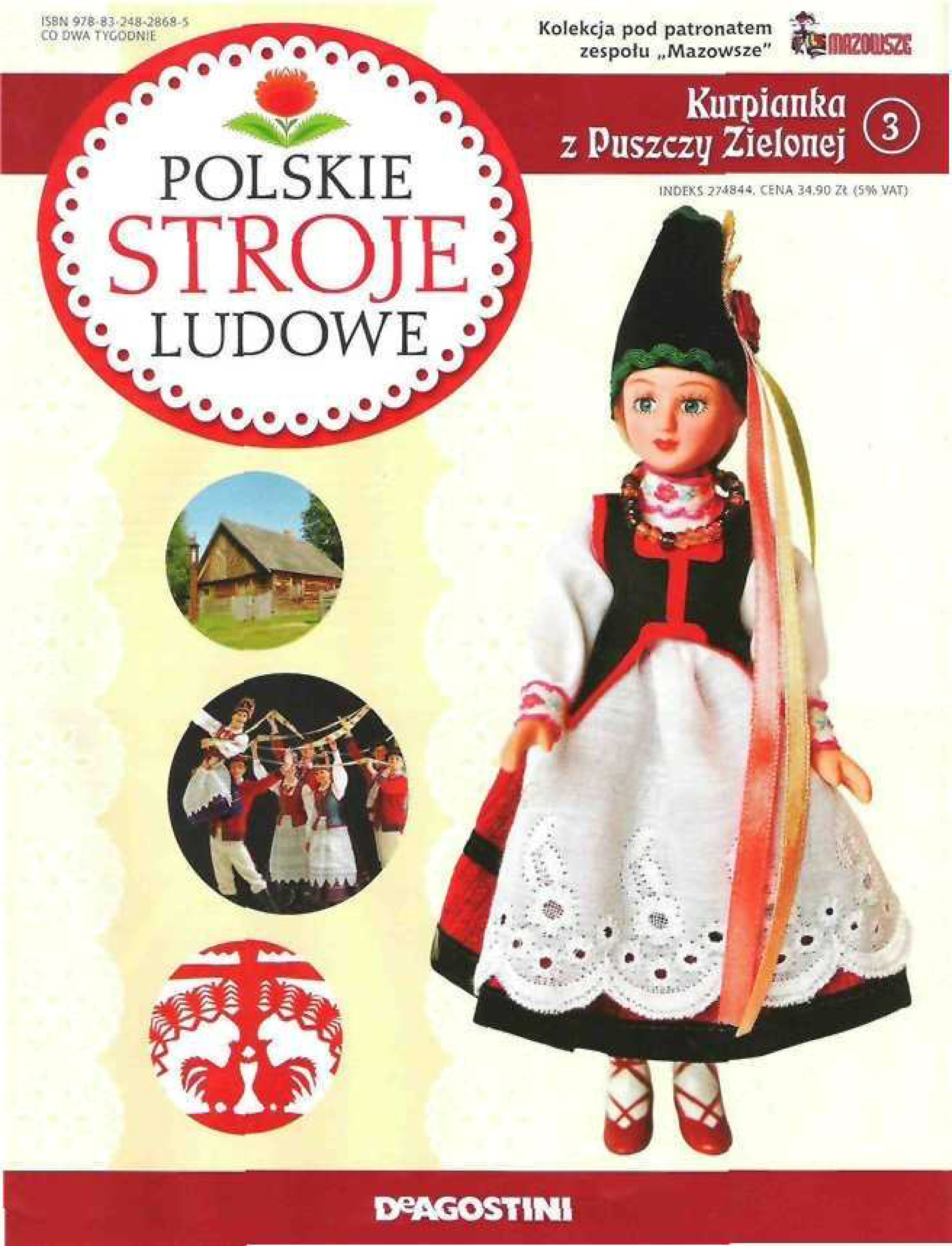 Polskie Stroje Ludowe №003 - Kurpianka z Puszczy Zielonej-1