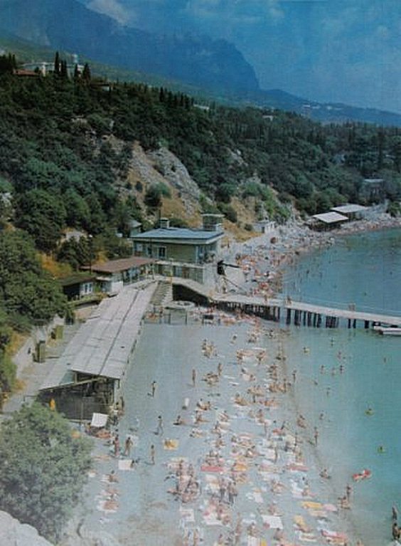 Симеиз. Пляж. 1970-е