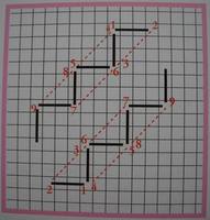 квадратный шов по диагонали 2