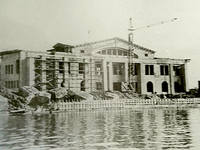 Ялта. Строительство нового здания морвокзала.