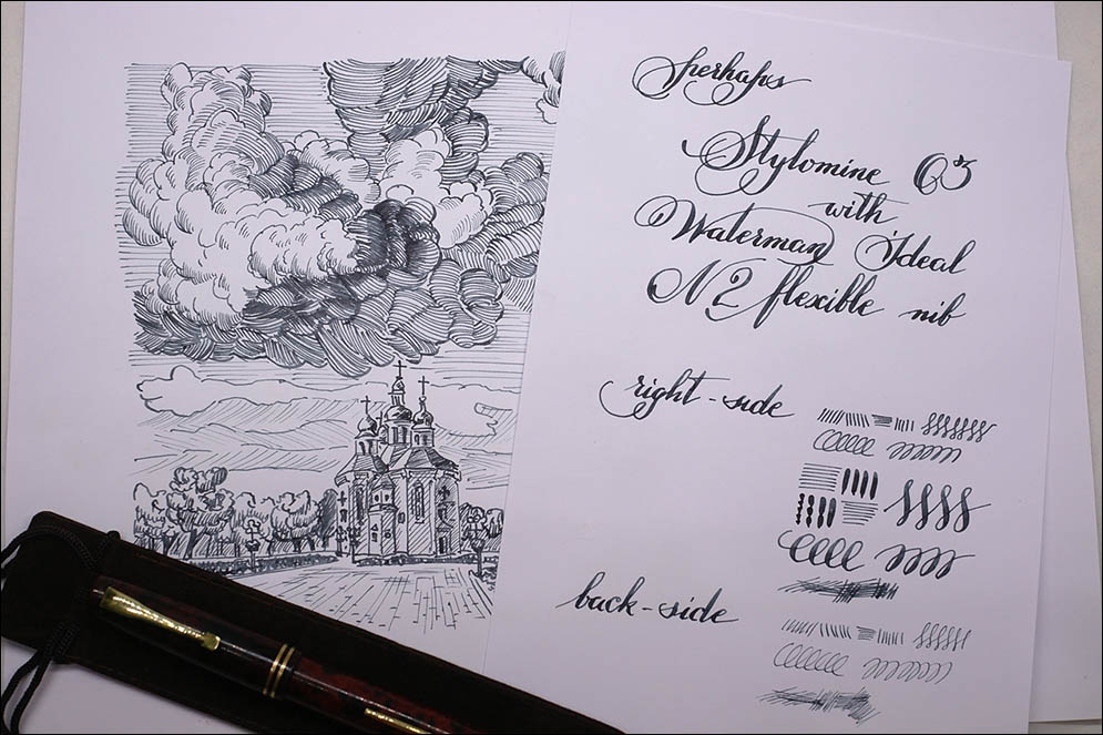 Art-Deco with Waterman Ideal. Lenskiy.org