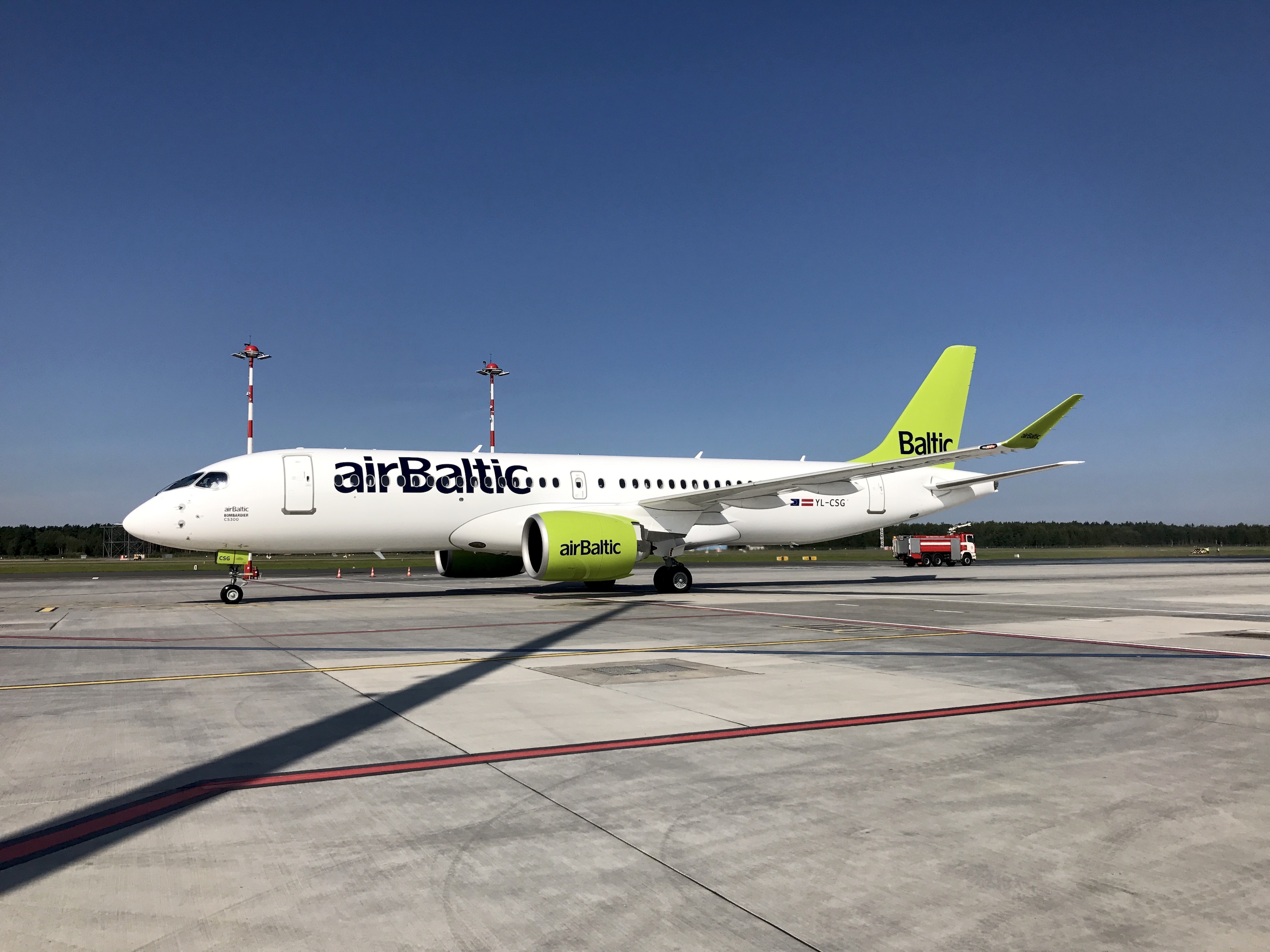 Airbaltic Welcomes Seventh Cs300 In Riga August 11 2017 Latvian Airline