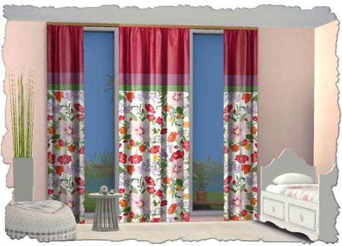 Sims4-CC-Curtain-Cannes-Pattern