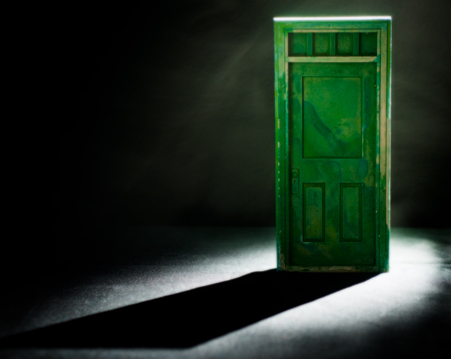behind the green door