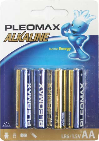 Батарейка SAMSUNG (AA) LR06-BL4 1.5V (4 шт. в уп.) Pleomax Alkaline