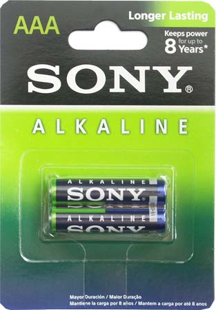 Батарейка SONY (AAA) AM4 LR03 1.5V (2 шт.) Alkaline Longer Lasting
