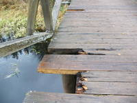 Поломанный мост в Старом Дворе