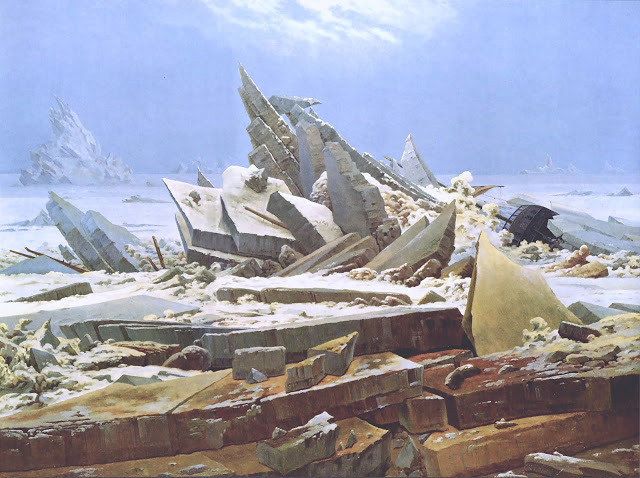 friedrich wanderer arctic shipwreck 1823