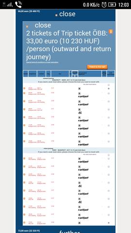 Железные дороги Венгрии - покупка билетов, резервация мест