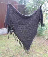 платок шаль из собачьей шерсти