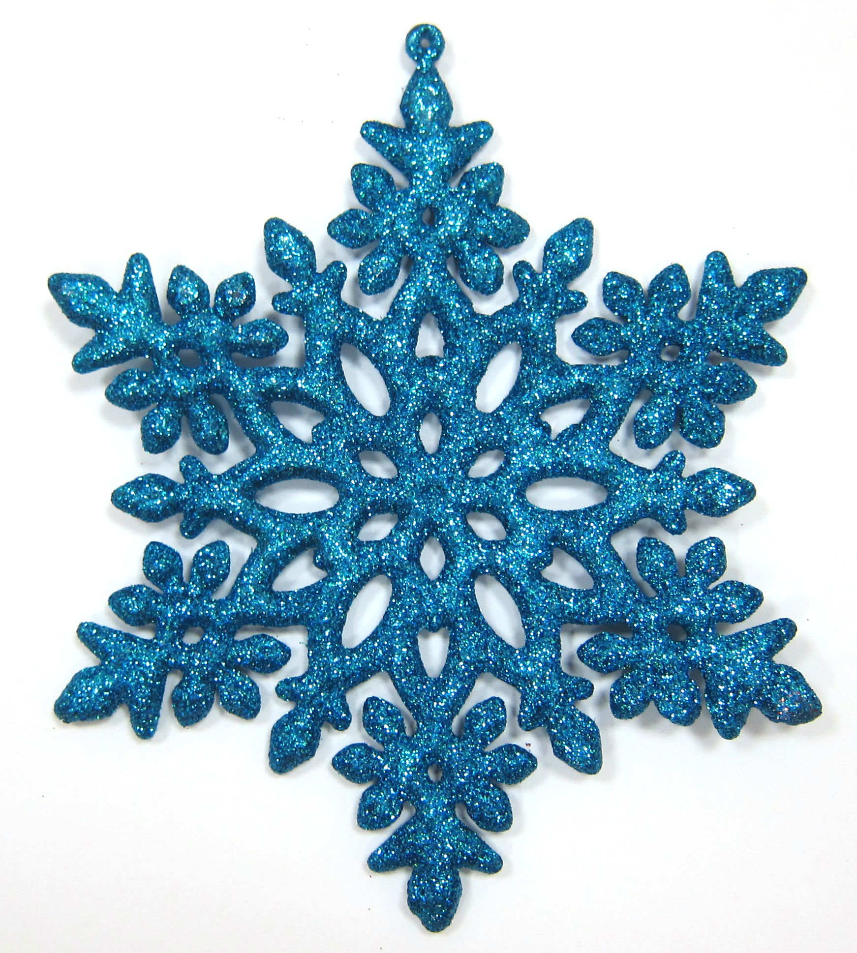 Декоративная снежинка, цвет голубой