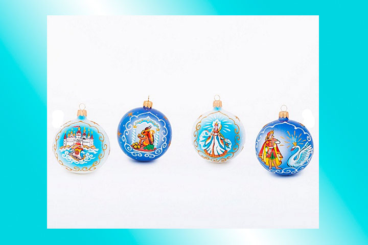 Набор украшений Сказки Пушкина 4 шт