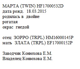 Марта анк ЛПХ Конюховых