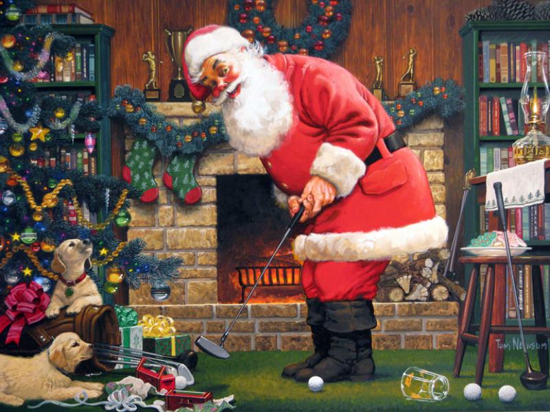 Santas-Putting-Practice