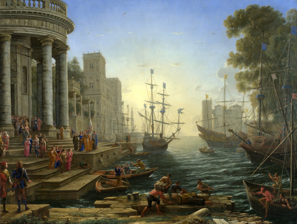 Claude Gellée (Lorrain) – Seaport with the Embarkation of Saint Ursula (1641) c