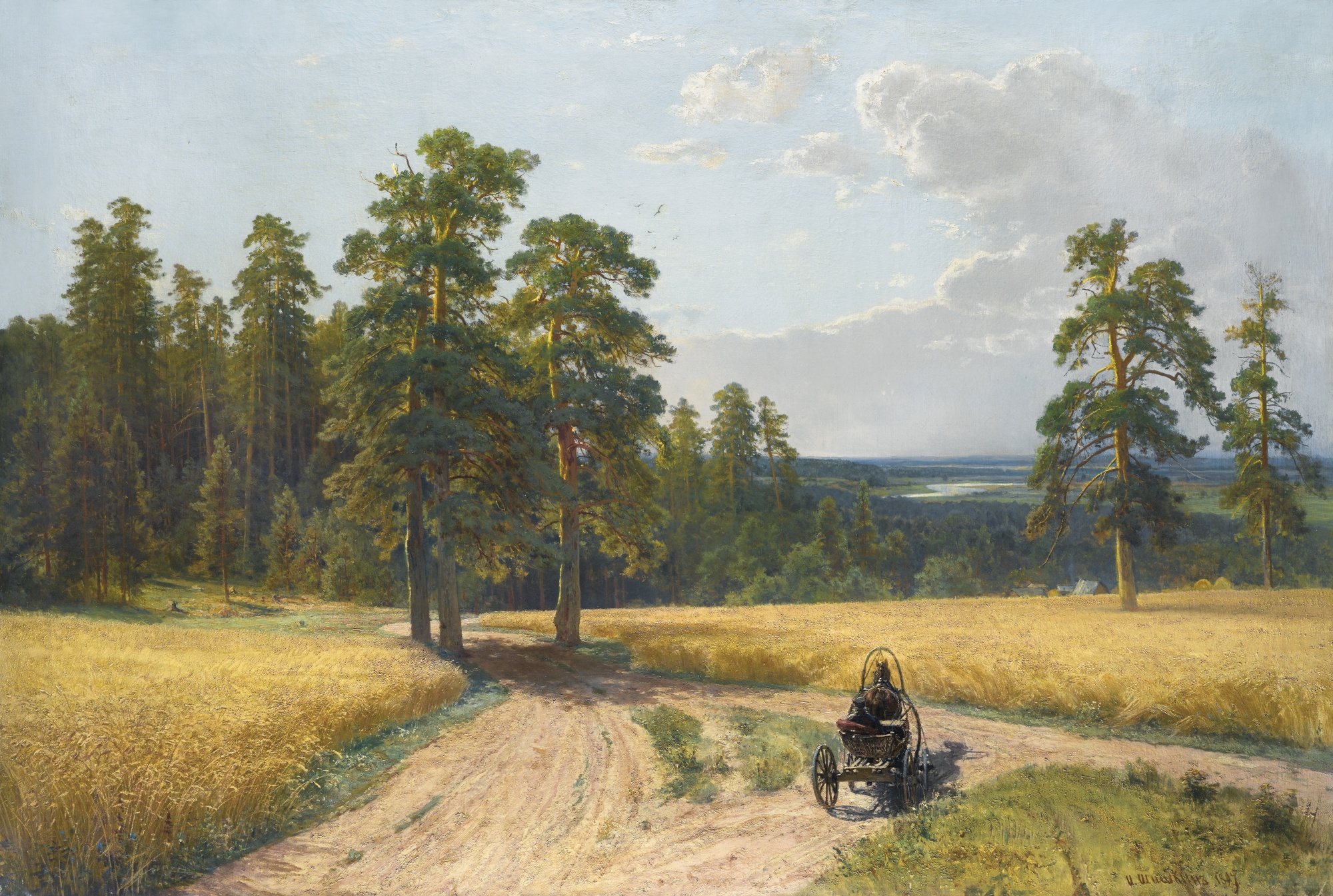 Иван Иванович Шишкин (1832-1898) На краю соснового леса. 1897