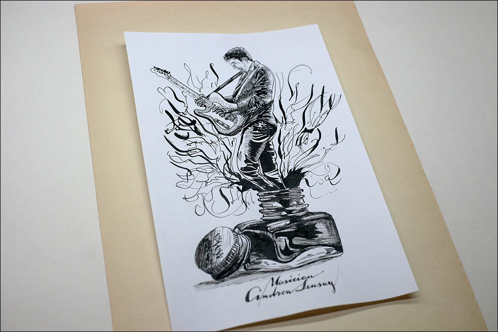 Musician inks project. Lenskiy.org