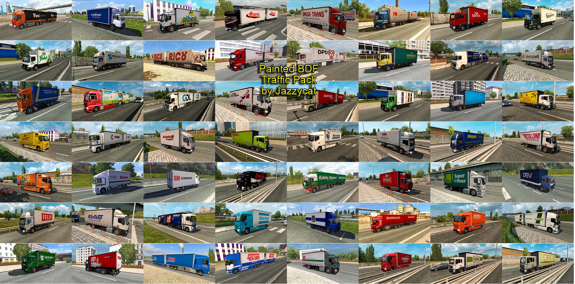 Painted BDF Traffic Pack v2.6 by Jazzycat