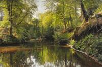 1913 Летний день в лесу на реке Себю (A summer day in the forest at Saeby stream) 81 x 120 Частное собрание