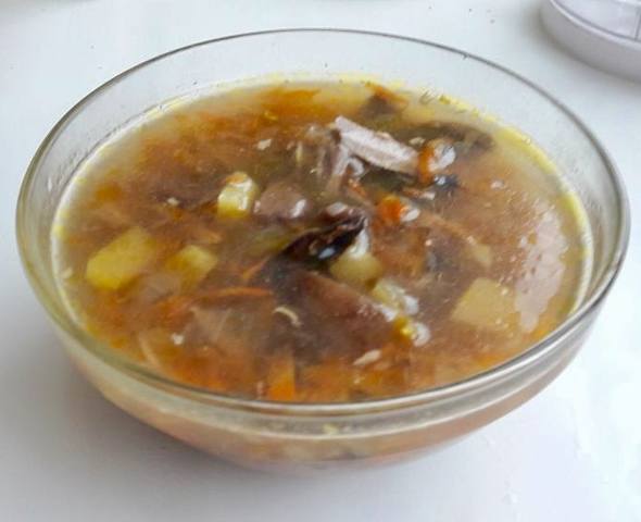 Суп гороховый с грибами постный