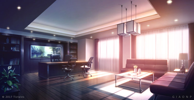 luxury office sunset visual novel bg by giaonp-db6ob9o