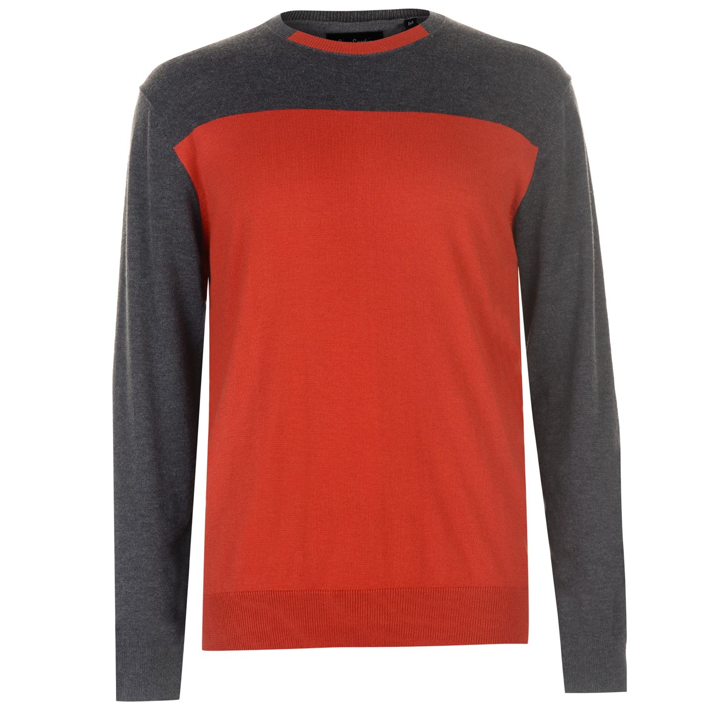 Two Tone Knitted Jumper Mens Jumpers