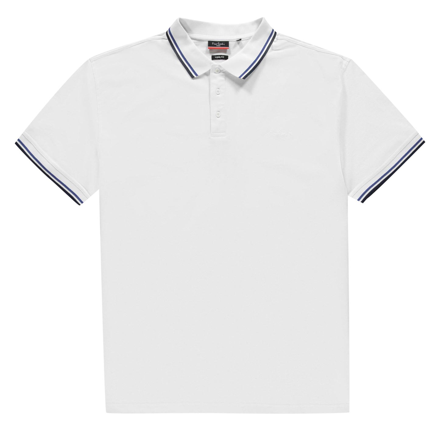 XL Tipped Polo Shirt Mens 3 button placketShort sleeves