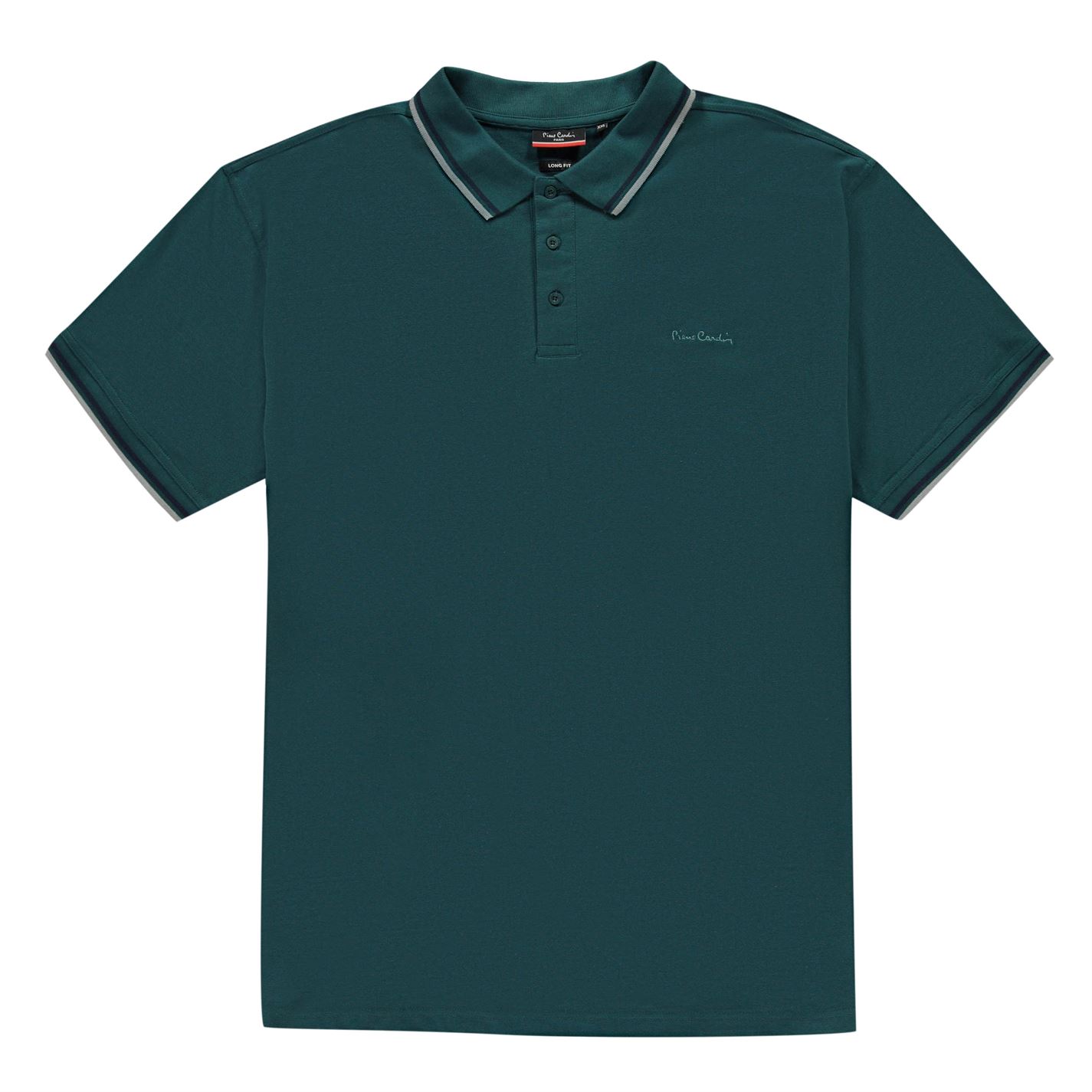 XL Tipped Polo Shirt Mens 3 button placketShort sleeves