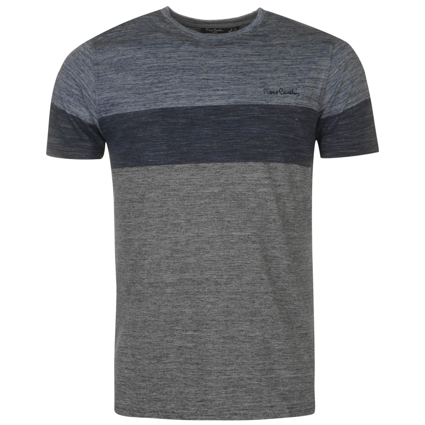 Yarn Dye Panel T-Shirt HerrenLightweightShorts sleeves
