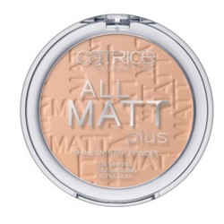 CATRICE All Matt Plus Shine Control Powder Sand Beige - Пудра компактная, тон 025, песочно-бежевый