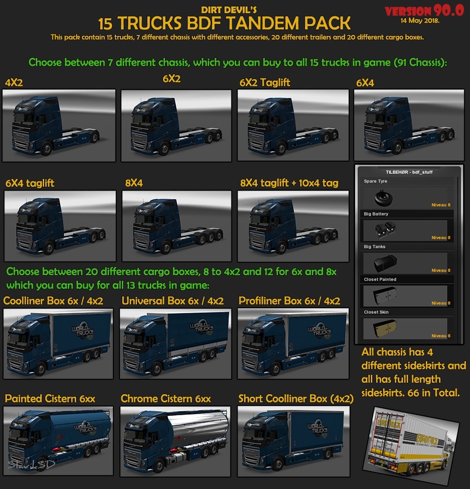 BDF Tandem Truck Pack v90.0