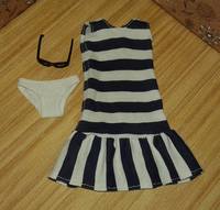 Полосатое платье комплект