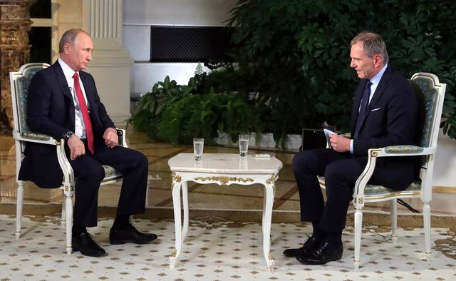 В преддверии визита в Австрию Президент России ответил на вопросы ведущего австрийской телерадиокомпании ORF Армина Вольфа