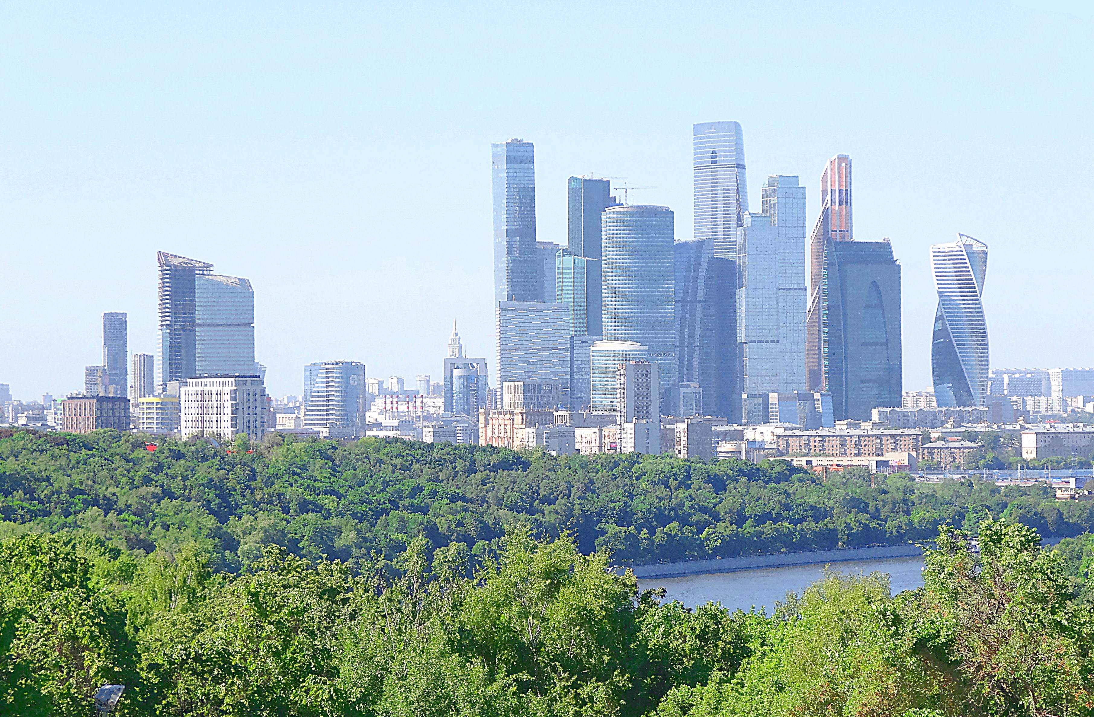 Москва-сити, вид с Воробьёвых гор. Фото Морошкина В.В.