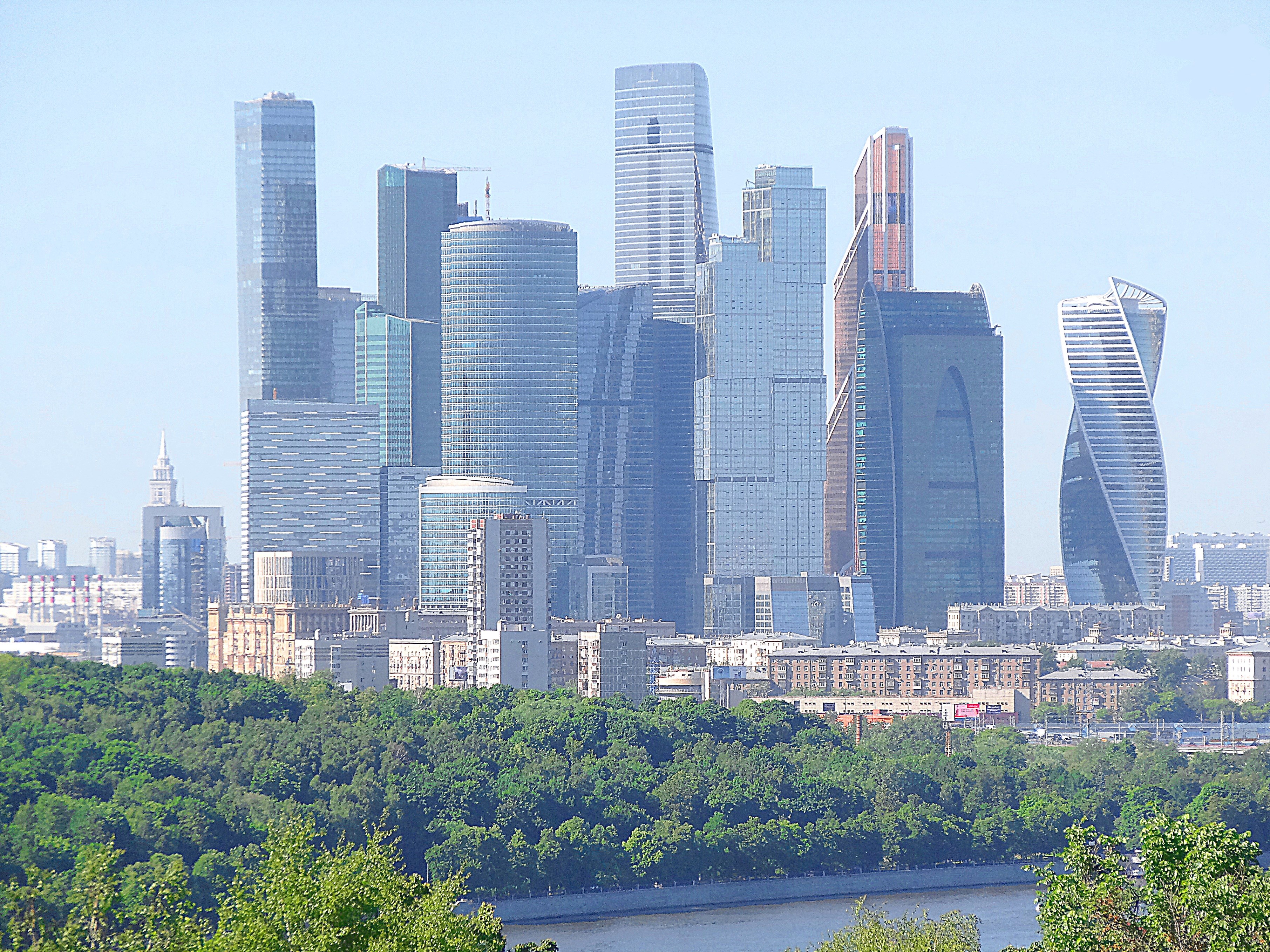 Москва-сити, вид с Воробьёвых гор. Фото Морошкина В.В.