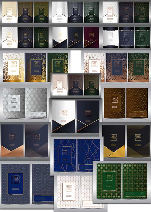 Дизайн шаблонов обложек в векторе / Design of cover templates in vector