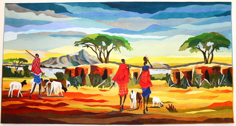 Winner-Pictorial-Quilts-Janneke-de-Vries-Bodzinga-African-Village