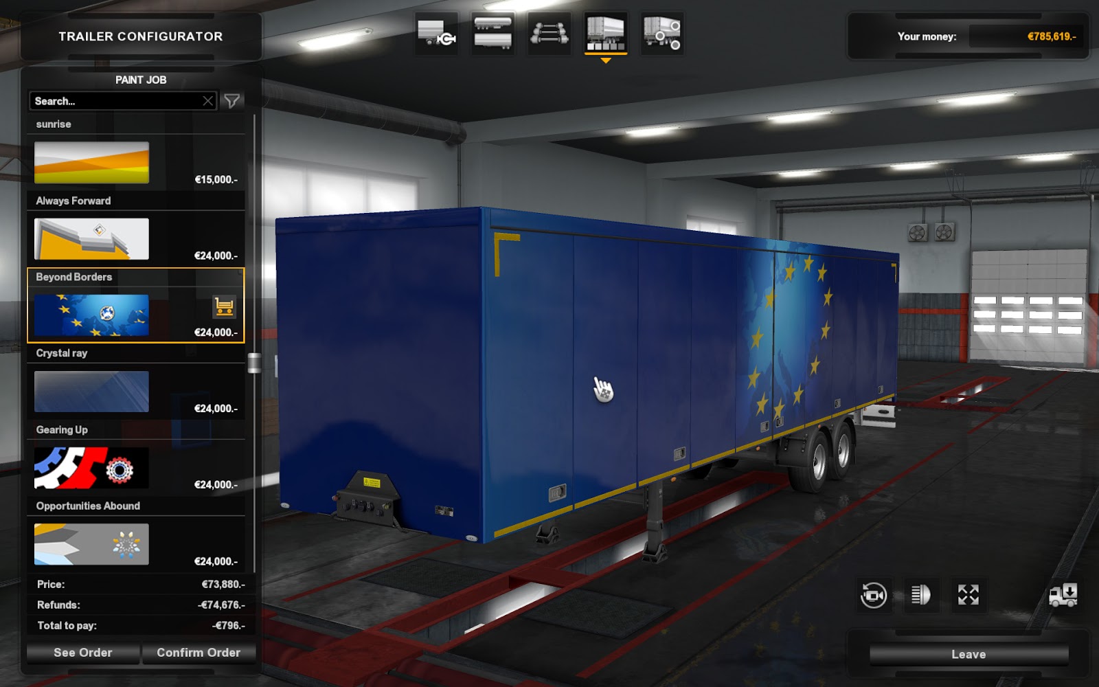 trailer ownership menu 3