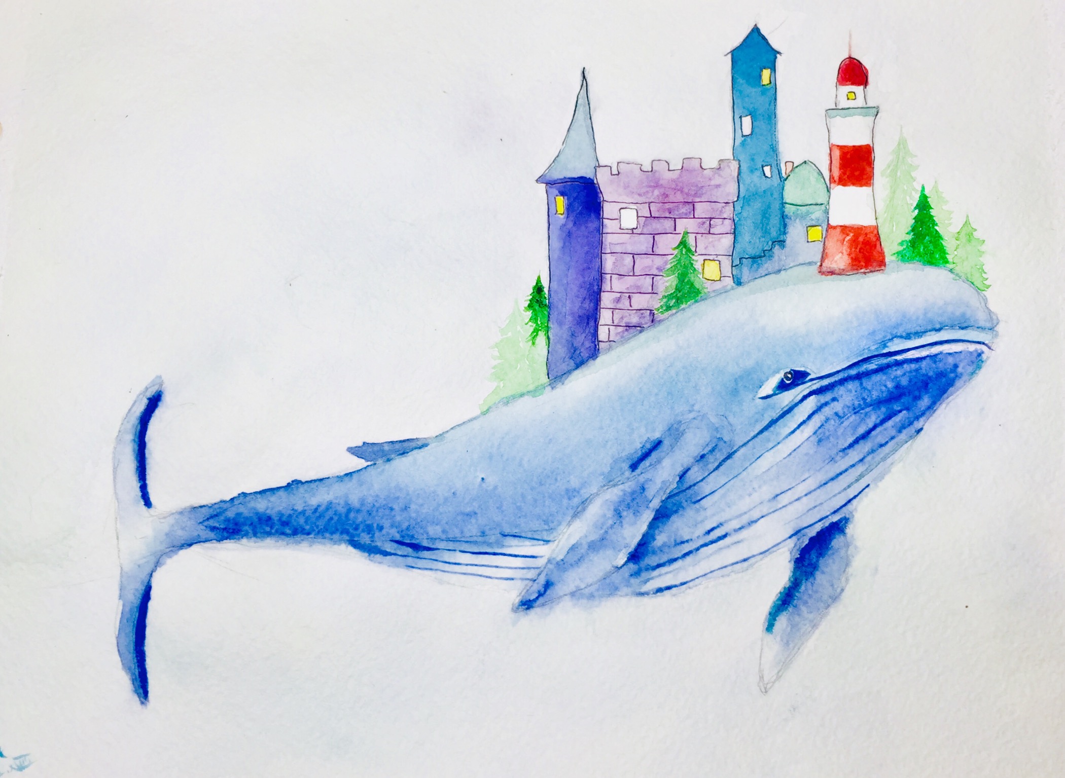 картинки сказки рыба кит