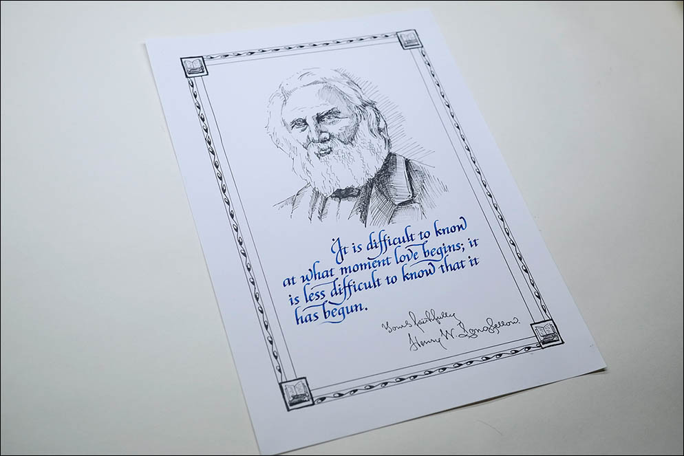 Longfellow. Illustrated quote